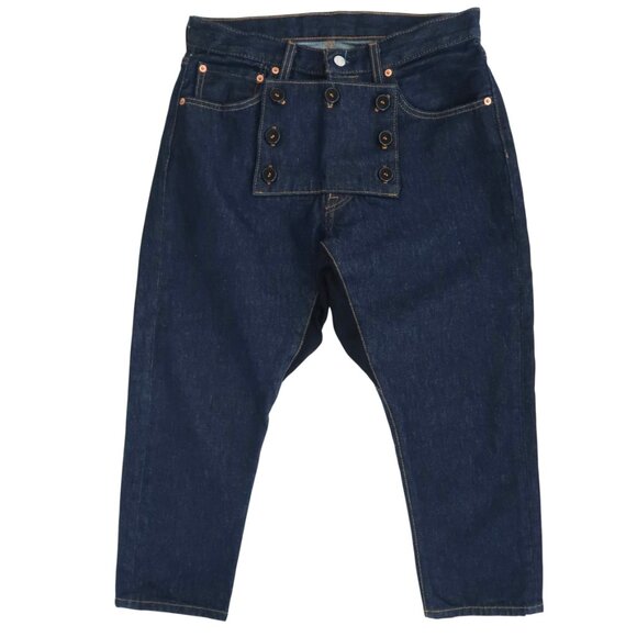 RTH Upcycled Levis 501 drop crotch Sailor jeans sz 32 - Picture 1 of 9